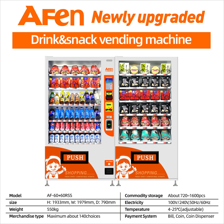 Distributore automatico di snack AF-60+60RSS